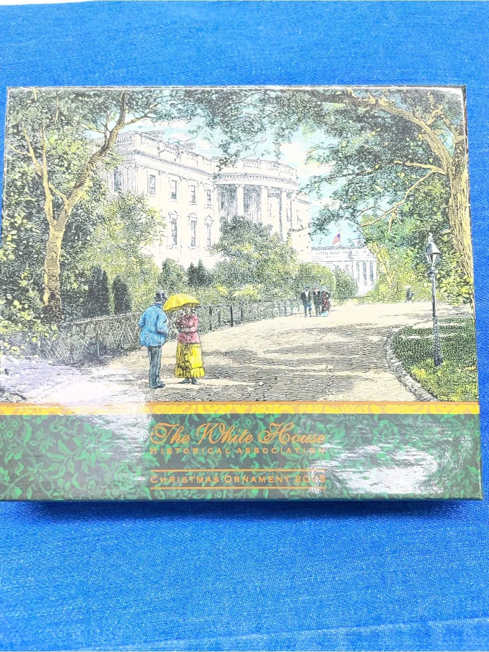 The White House Gold & Green Holiday Ornament